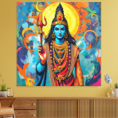 SHIVA DE VERNIETIGER CANVAS AFDRUK (Insitu (Woonkamer))