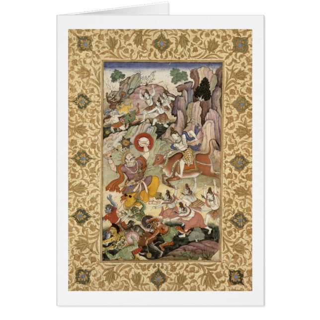 Shiva doodt de Demon Andhaka, c.1585-90 (Voorkant)