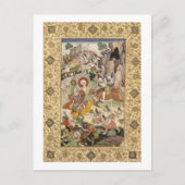 Shiva doodt de Demon Andhaka, c.1585-90 Briefkaart (Voorkant)