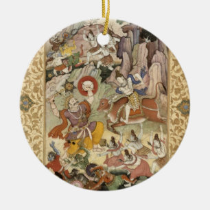 Shiva doodt de Demon Andhaka, c.1585-90 Keramisch Ornament