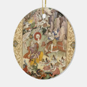 Shiva doodt de Demon Andhaka, c.1585-90 Keramisch Ornament (Links)