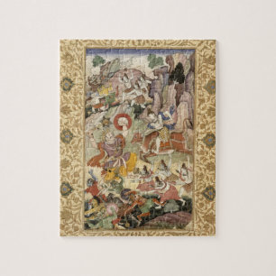 Shiva doodt de Demon Andhaka, c.1585-90 Legpuzzel