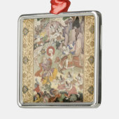 Shiva doodt de Demon Andhaka, c.1585-90 Metalen Ornament (Links)