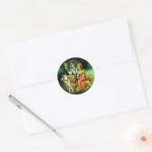 SHIVA EN PARVATHI RONDE STICKER (Envelop)