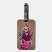 Shiva en Parvati Bagagelabel (Achterkant verticaal)