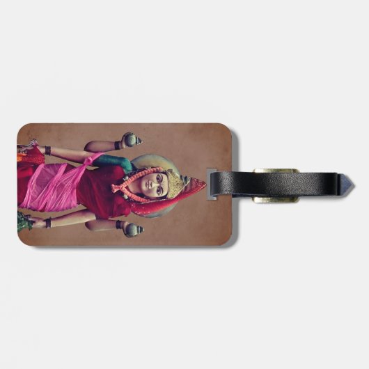 Shiva en Parvati Bagagelabel (Achterkant horizontaal)