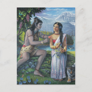 Shiva en Parvati - Het alleszins kwaadaardige paar Briefkaart
