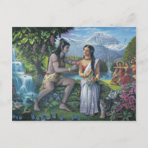 Shiva en Parvati - Het alleszins kwaadaardige paar Briefkaart