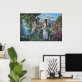 Shiva en Parvati - Het alleszins kwaadaardige paar Poster (Thuiskantoor)