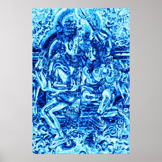 Shiva en Shakti Embrace Poster (Voorkant)