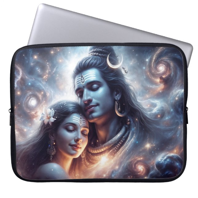 Shiva en Shakti kosmische liefde Laptop Sleeve (Voorkant)