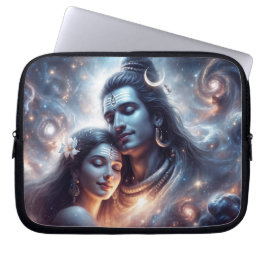 Shiva en Shakti kosmische liefde Laptop Sleeve