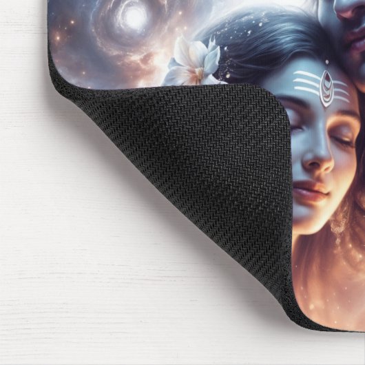 Shiva en Shakti kosmische liefde Muismat (Hoek)