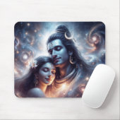 Shiva en Shakti kosmische liefde Muismat (Met muis)
