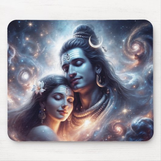 Shiva en Shakti kosmische liefde Muismat (Voorkant)