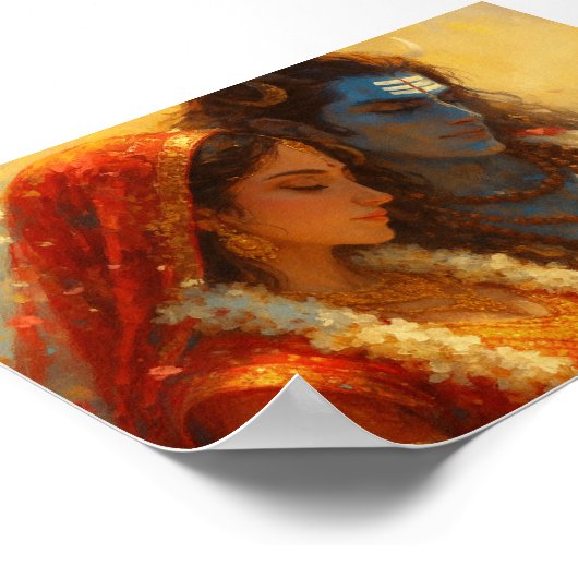 Shiva en Shakti Poster (Hoek)
