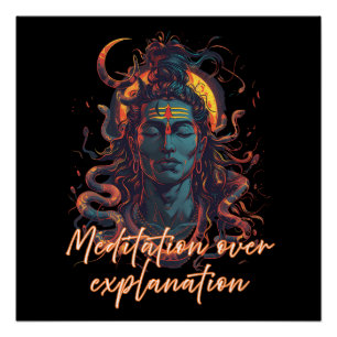 Shiva Energie, Goddelijke Kracht, Manifestatie Des Perfect Poster