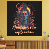 Shiva Energy, Divine Power, Manifestation Design Canvas Afdruk (Insitu (Woonkamer))