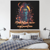 Shiva Energy, Divine Power, Manifestation Design Canvas Afdruk (Insitu (Slaapkamer))