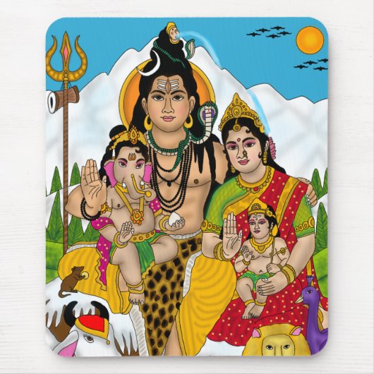 Shiva Familie Muismat (Voorkant)