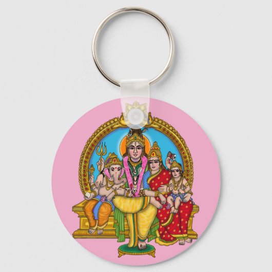Shiva Familie Sleutelhanger (Voorkant)