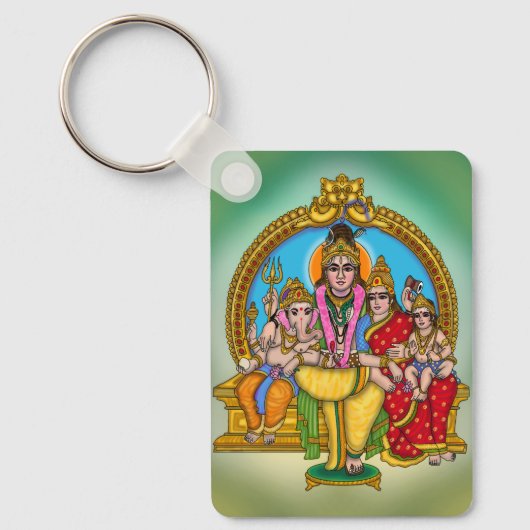 Shiva Familie Sleutelhanger (Voorkant)