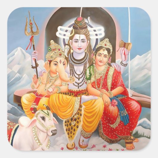Shiva Familie Stickers (Voorkant)