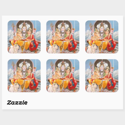 Shiva Familie Stickers (Vel)