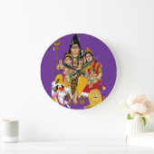Shiva Familie Wandklok (Huis)