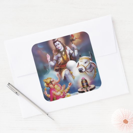 Shiva & Ganesha Stickers (Envelop)