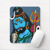 Shiva Gezicht Briefpapier Muismat (Met muis)