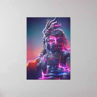 Shiva God India Canvas Afdruk