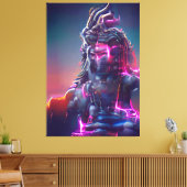 Shiva God India Canvas Afdruk (Insitu (Woonkamer))
