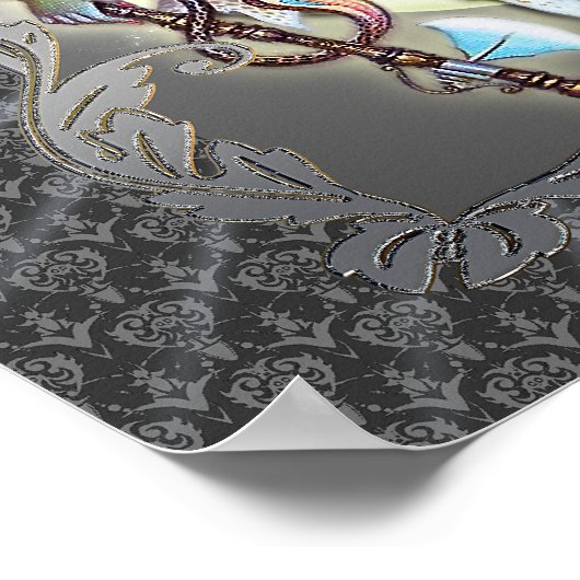 Shiva - Grijze magische zee - Poster (Hoek)