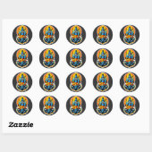 Shiva: Heer van Licht, Crypte der Schaduwen Ronde Sticker (Vel)