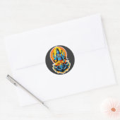 Shiva: Heer van Licht, Crypte der Schaduwen Ronde Sticker (Envelop)