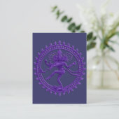 Shiva het briefkaart van de Cosmic Dancer (Staand voorkant)
