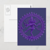 Shiva het briefkaart van de Cosmic Dancer (Voorkant / Achterkant)