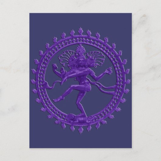 Shiva het briefkaart van de Cosmic Dancer (Voorkant)