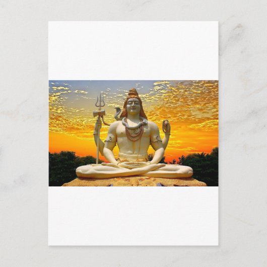 SHIVA HINDU GOD BRIEFKAART (Voorkant)