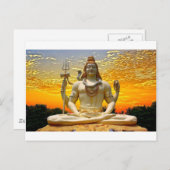 SHIVA HINDU GOD BRIEFKAART (Voorkant / Achterkant)
