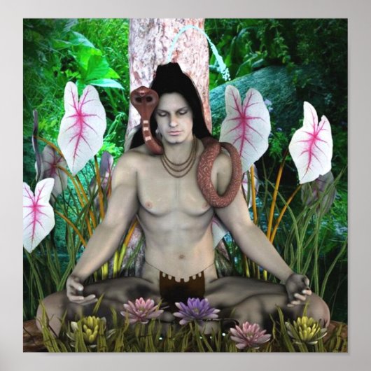 shiva hindu god poster van 14.95 uur (Voorkant)