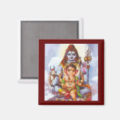 Shiva, Hindu Night Magneet (Voorkant / Achterkant)