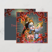 SHIVA-kaart, begroeting, uitnodiging (Voorkant / Achterkant)