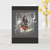 Shiva - Magisch van Grijs - Kaart, Groet, Nota Kaart (Gele Bloem)