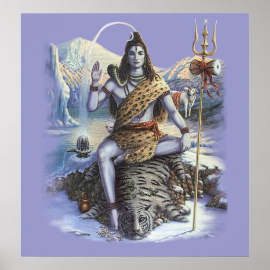 Shiva Mahadev - kunstdrukwerk Poster (Voorkant)