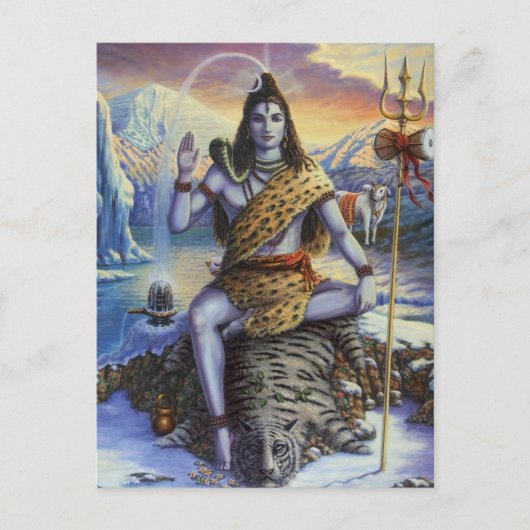 Shiva Mahadeva Briefkaart (Voorkant)