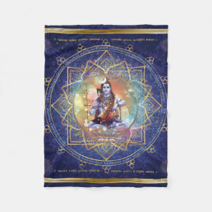 Shiva Mahamrityunjaya - Gezondheid, vrede en voors Fleece Deken