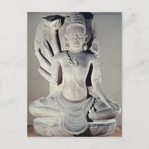 Shiva met tien armen, van Thap Banh It Temple, Briefkaart