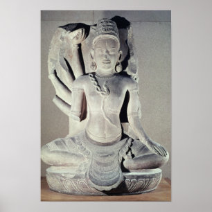 Shiva met tien armen, van Thap Banh It Temple, Poster